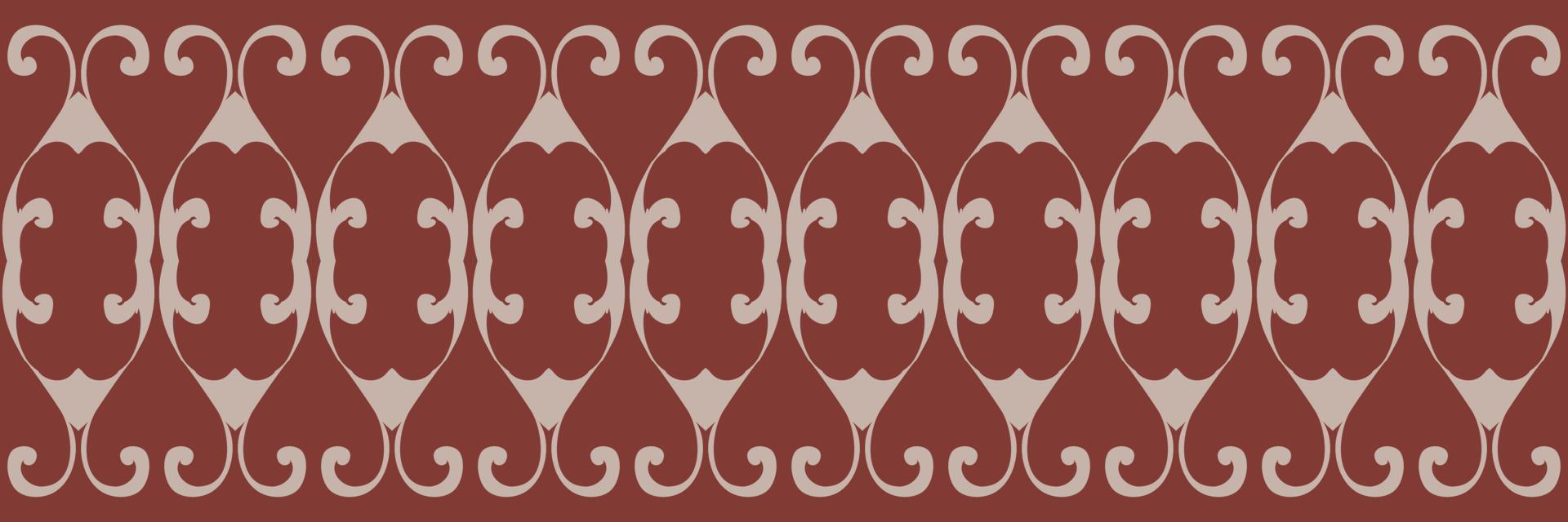 Batik Textile Filipino ikat seamless pattern digital vector design for Print saree Kurti Borneo Fabric border brush symbols swatches stylish