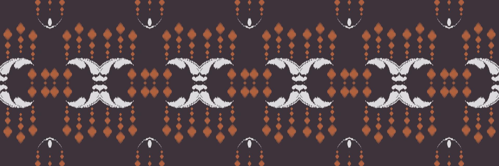 Batik Textile Ethnic ikat prints seamless pattern digital vector design for Print saree Kurti Borneo Fabric border brush symbols swatches stylish