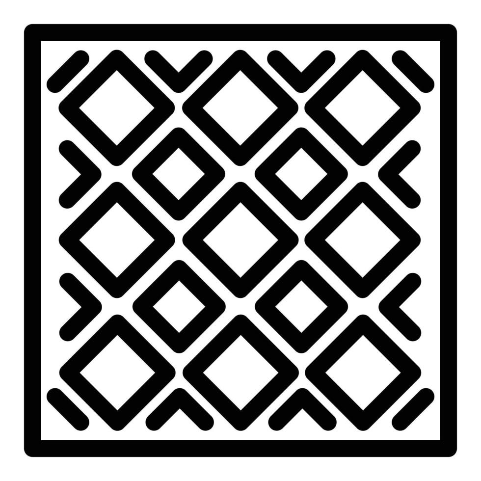 Paving icon, outline style vector