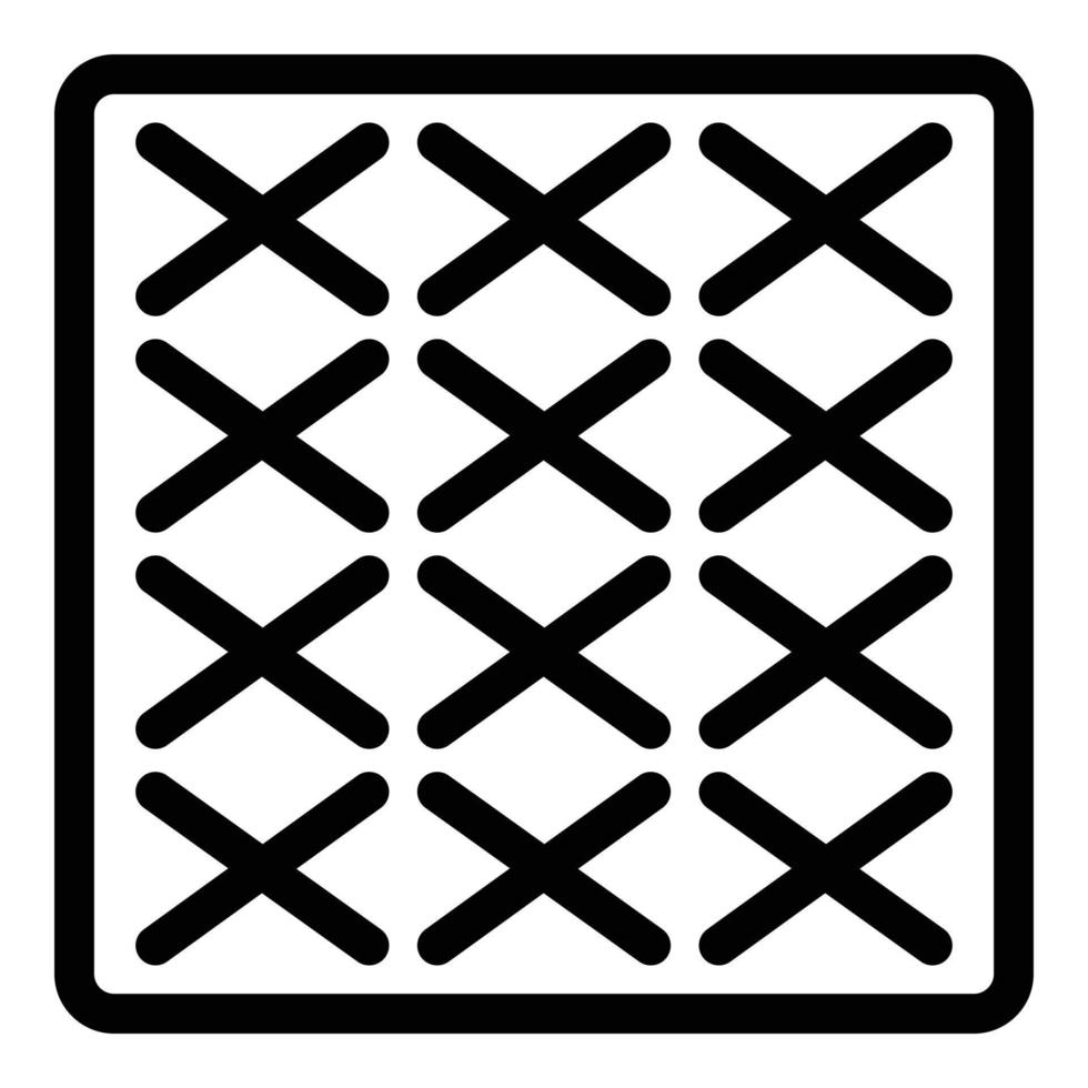 Surface paving icon, outline style vector
