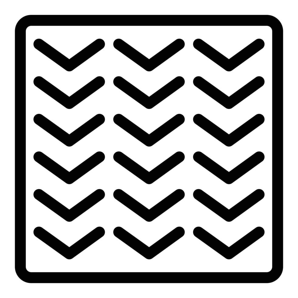 Linear paving icon, outline style vector