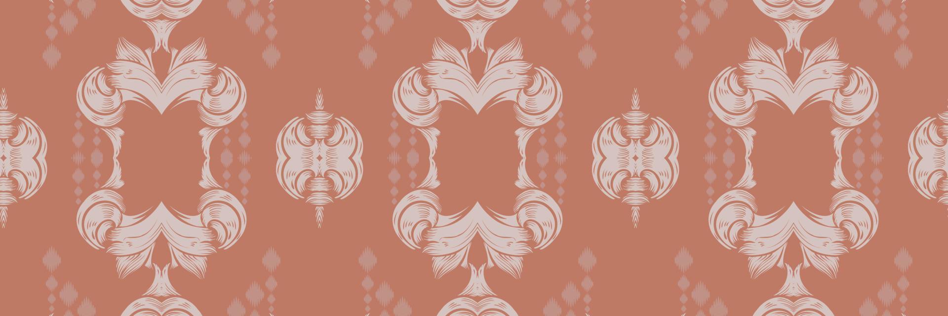 Motif ikat fabric batik textile seamless pattern digital vector design for Print saree Kurti Borneo Fabric border brush symbols swatches designer