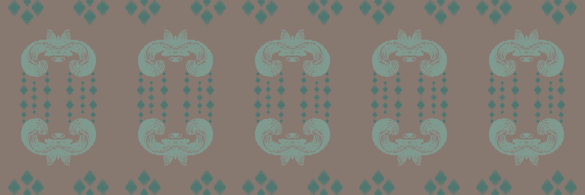 Ikat border tribal African Seamless Pattern. Ethnic Geometric Batik Ikkat Digital vector textile Design for Prints Fabric saree Mughal brush symbol Swaths texture Kurti Kurtis Kurtas