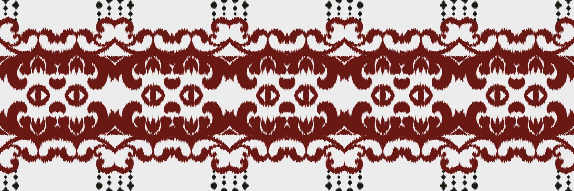 Ikat border tribal chevron Seamless Pattern. Ethnic Geometric Batik Ikkat Digital vector textile Design for Prints Fabric saree Mughal brush symbol Swaths texture Kurti Kurtis Kurtas