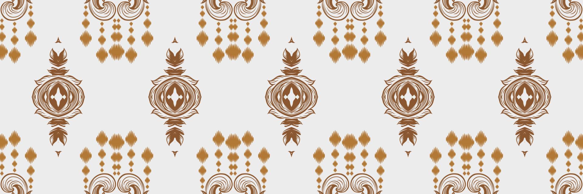 Ikat border tribal African Seamless Pattern. Ethnic Geometric Ikkat Batik Digital vector textile Design for Prints Fabric saree Mughal brush symbol Swaths texture Kurti Kurtis Kurtas