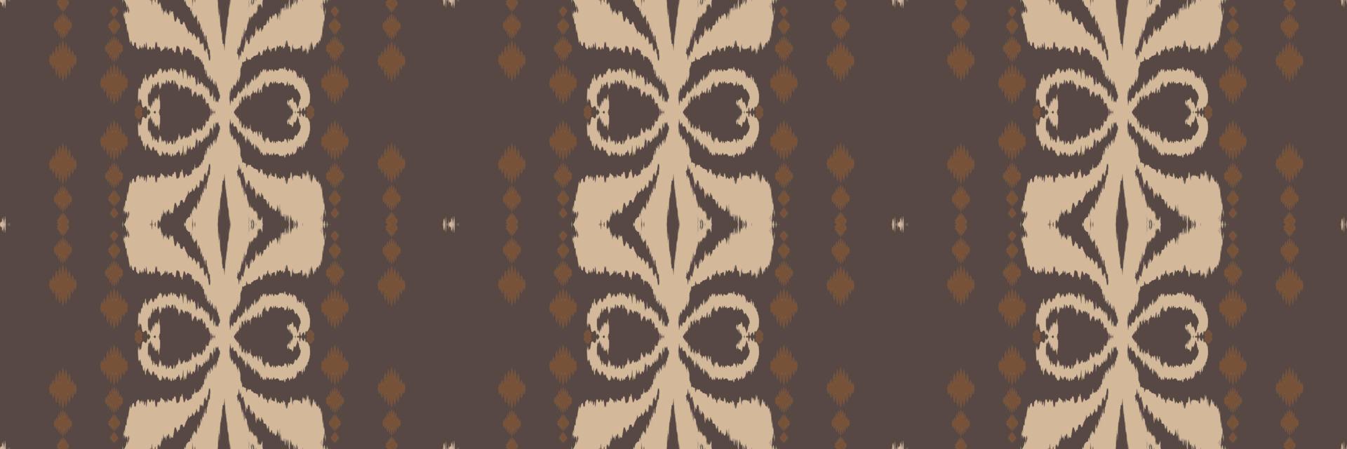 Batik Textile Ethnic ikat chevron seamless pattern digital vector design for Print saree Kurti Borneo Fabric border brush symbols swatches designer