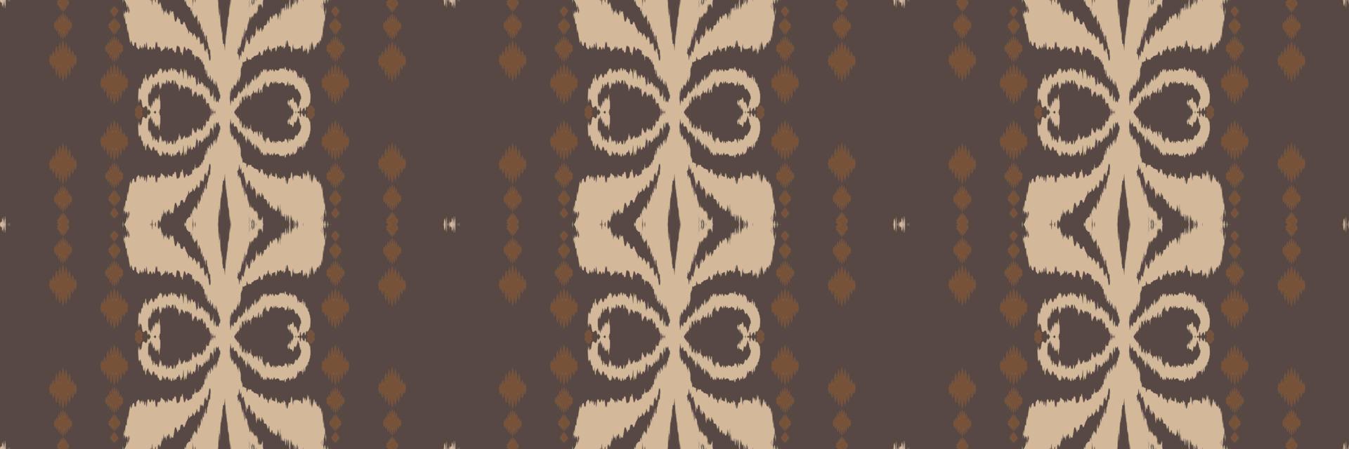 Batik Textile Ethnic ikat chevron seamless pattern digital vector design for Print saree Kurti Borneo Fabric border brush symbols swatches designer