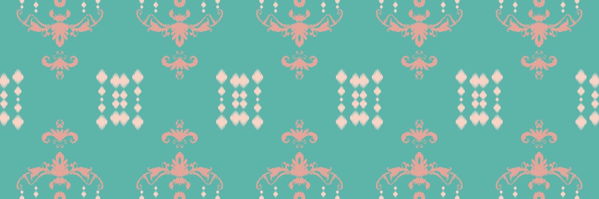 Motif ikat damask batik textile seamless pattern digital vector design for Print saree Kurti Borneo Fabric border brush symbols swatches designer