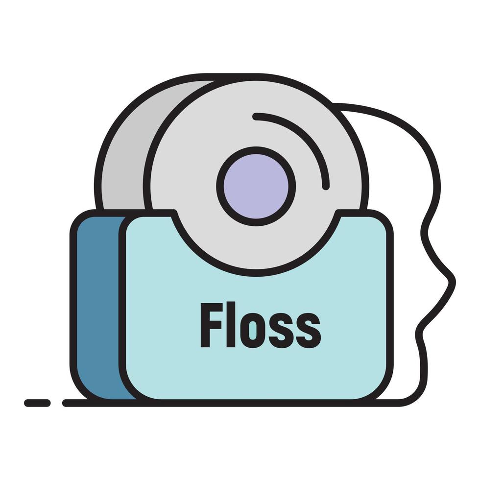 Floss icon color outline vector