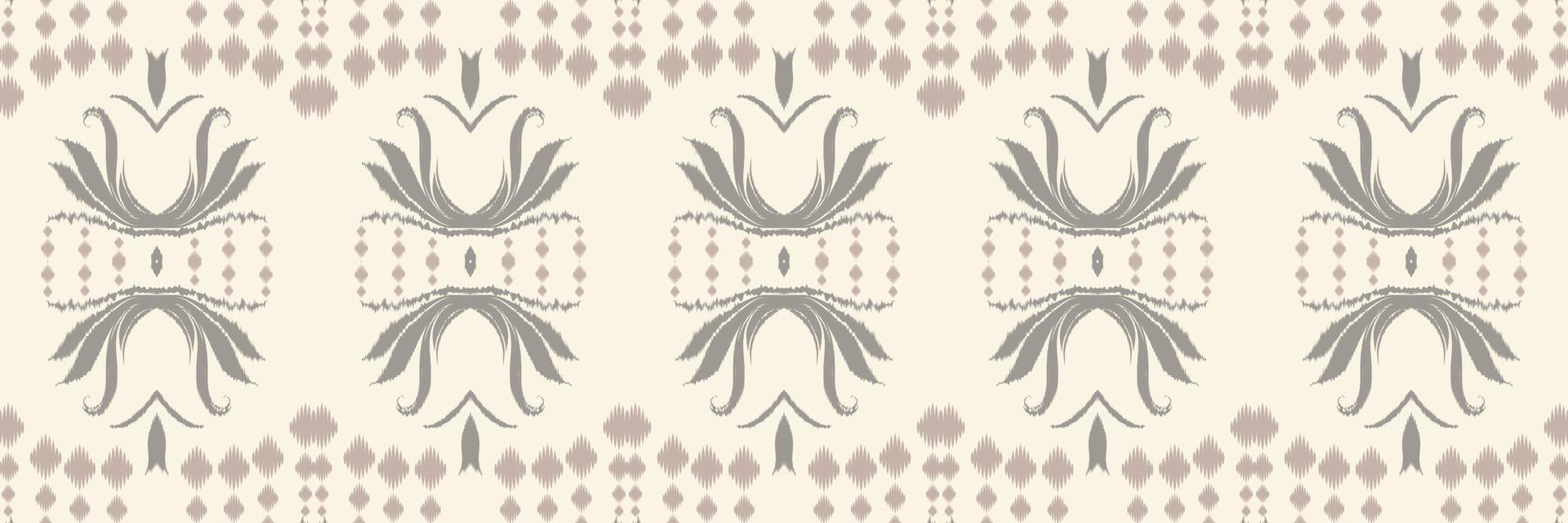 Ikat border tribal Aztec Seamless Pattern. Ethnic Geometric Ikkat Batik Digital vector textile Design for Prints Fabric saree Mughal brush symbol Swaths texture Kurti Kurtis Kurtas