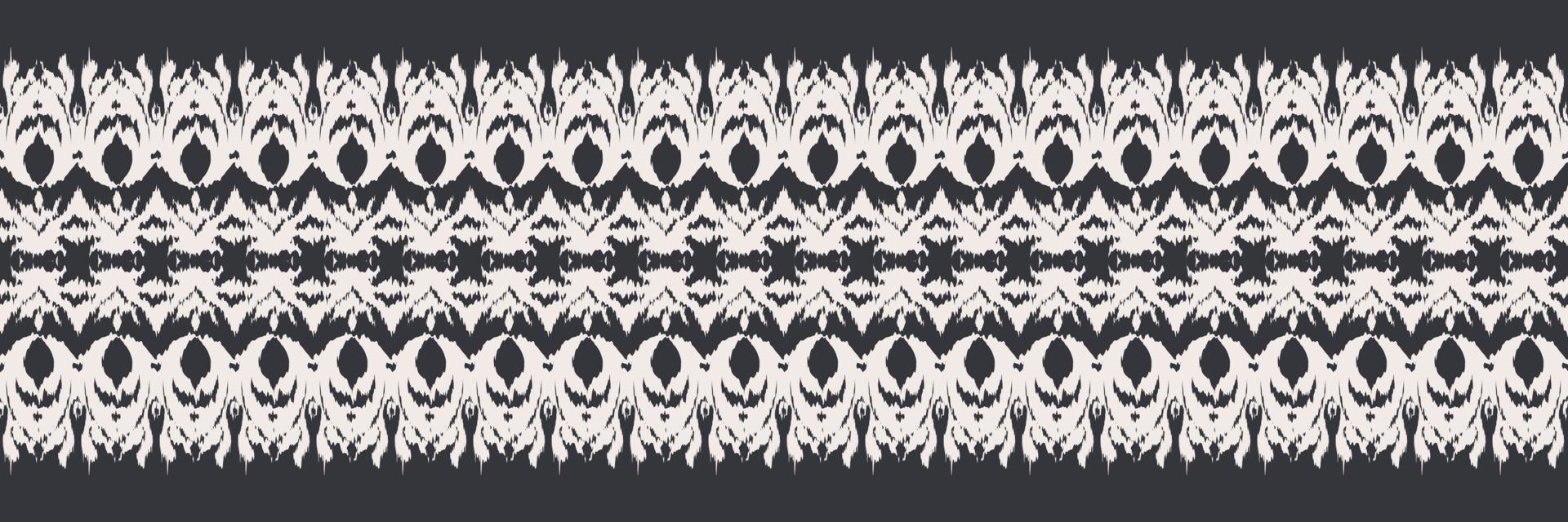 Batik Textile Ikkat or ikat chevron seamless pattern digital vector design for Print saree Kurti Borneo Fabric border brush symbols swatches stylish