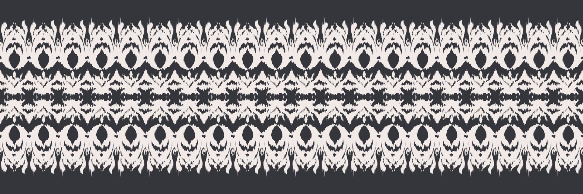 Batik Textile Ikkat or ikat chevron seamless pattern digital vector design for Print saree Kurti Borneo Fabric border brush symbols swatches stylish