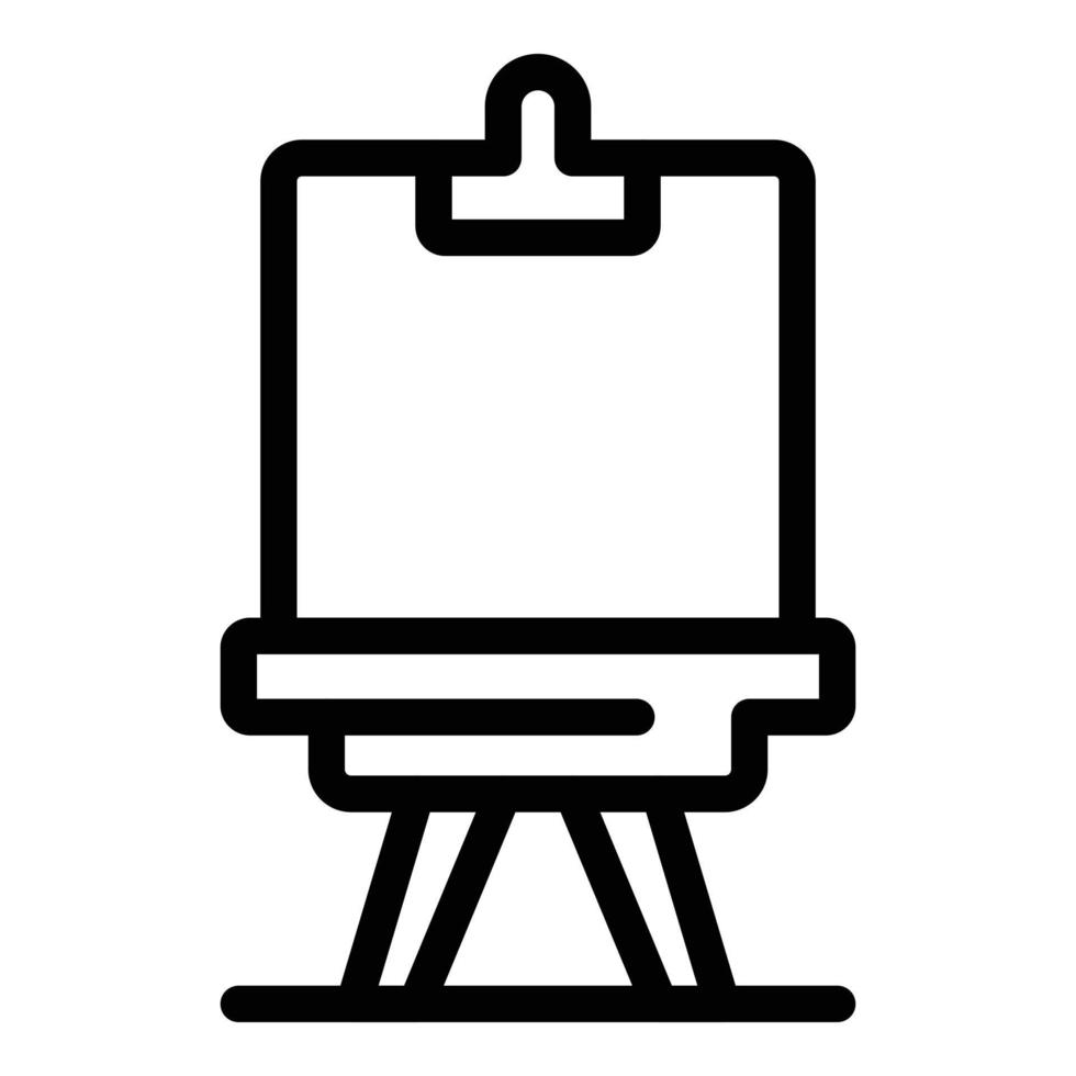 Frame easel icon, outline style vector