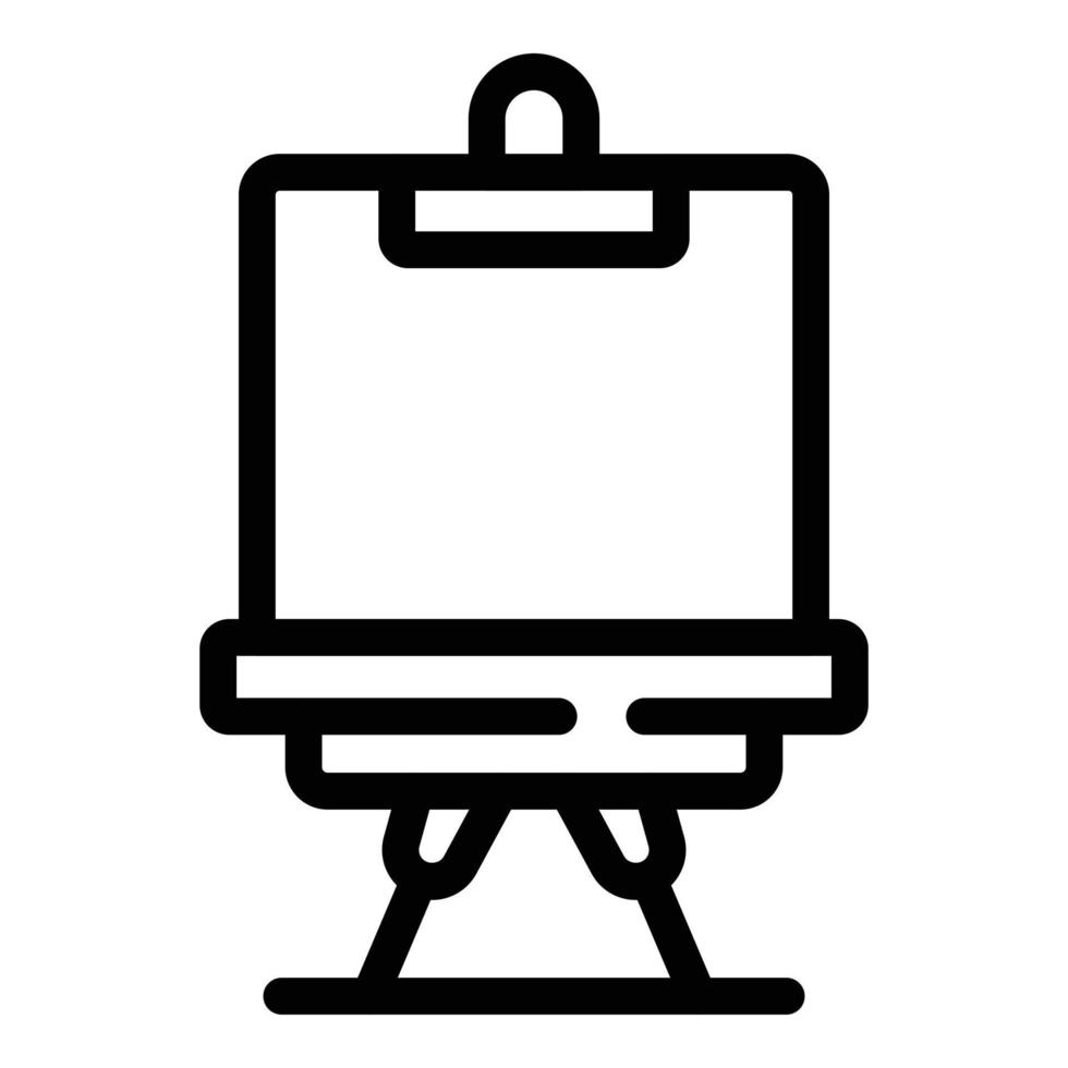 Equipment easel icon, outline style vector