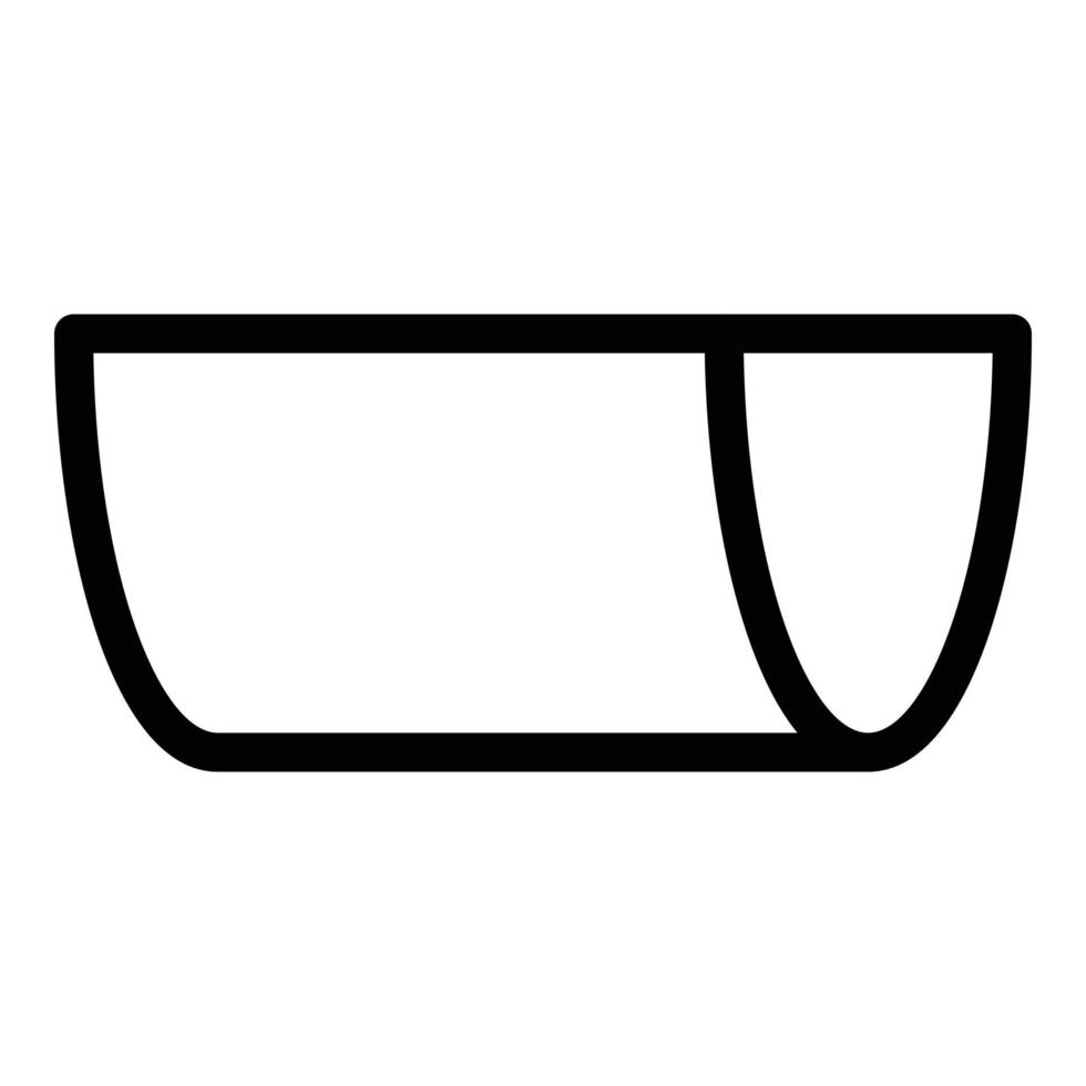 Chute gutter icon, outline style vector