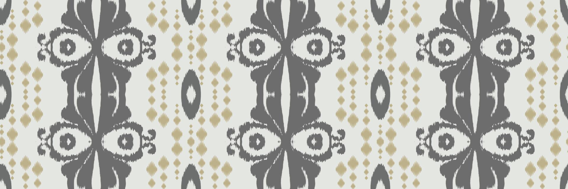 Batik Textile Ikkat or ikat Aztec seamless pattern digital vector design for Print saree Kurti Borneo Fabric border brush symbols swatches party wear