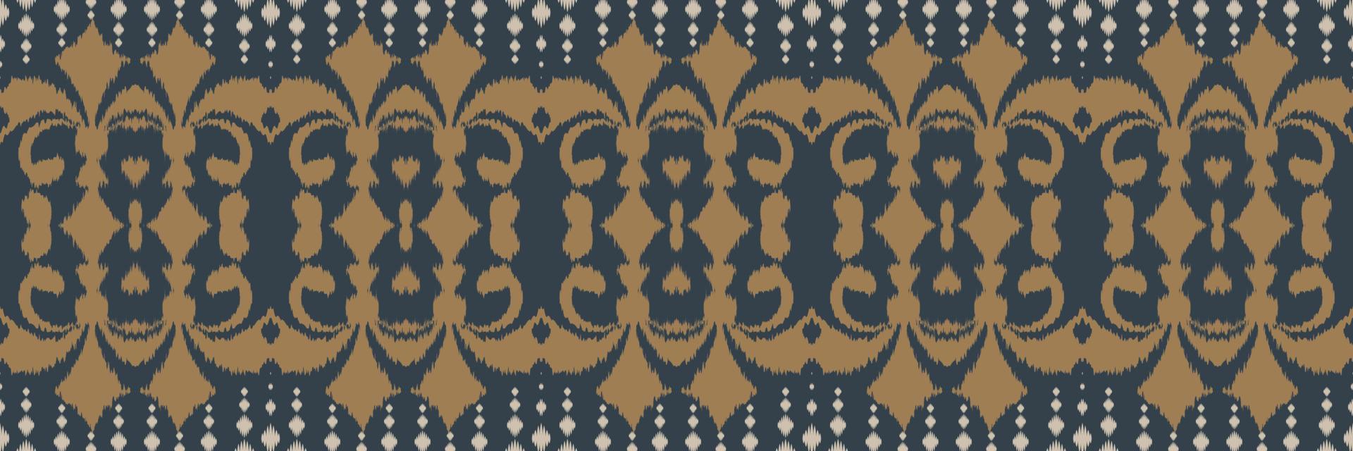 Ethnic ikat chevron batik textile seamless pattern digital vector design for Print saree Kurti Borneo Fabric border brush symbols swatches stylish