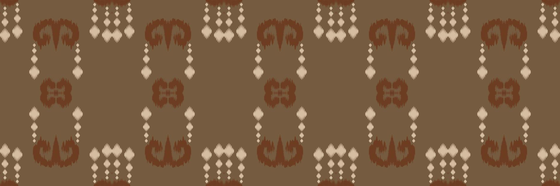 Ikat border tribal color Seamless Pattern. Ethnic Geometric Ikkat Batik Digital vector textile Design for Prints Fabric saree Mughal brush symbol Swaths texture Kurti Kurtis Kurtas
