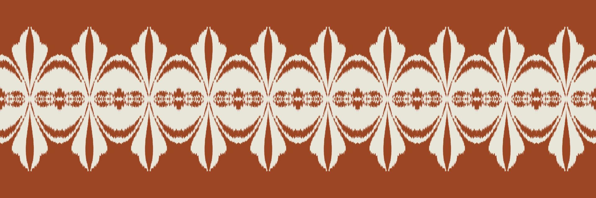 Batik Textile ikat frame seamless pattern digital vector design for Print saree Kurti Borneo Fabric border brush symbols swatches stylish
