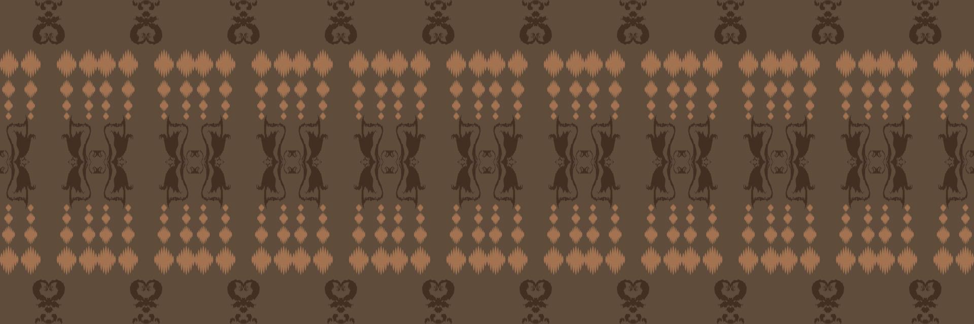 Ikat seamless pattern tribal chevron Seamless Pattern. Ethnic Geometric Ikkat Batik Digital vector textile Design for Prints Fabric saree Mughal brush symbol Swaths texture Kurti Kurtis Kurtas