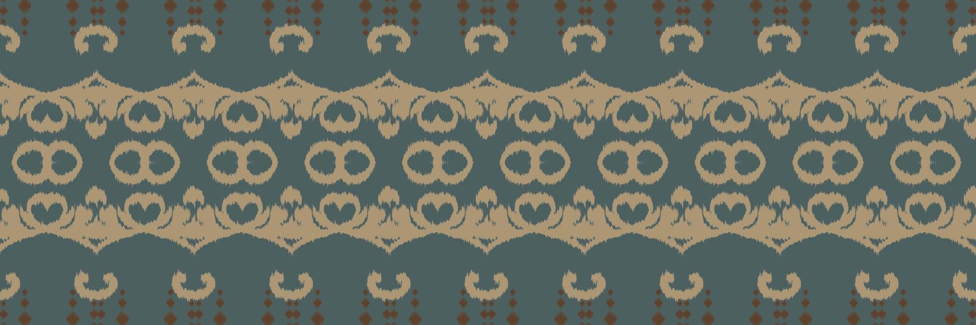 étnico ikat rayas batik textil patrón sin costuras diseño de vector digital para imprimir saree kurti borneo borde de tela pincel símbolos muestras diseñador