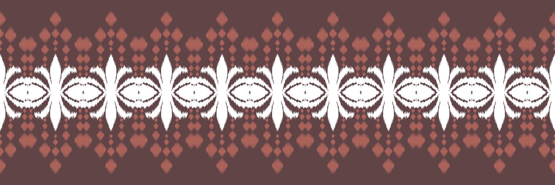 Ikat border tribal cross Seamless Pattern. Ethnic Geometric Batik Ikkat Digital vector textile Design for Prints Fabric saree Mughal brush symbol Swaths texture Kurti Kurtis Kurtas