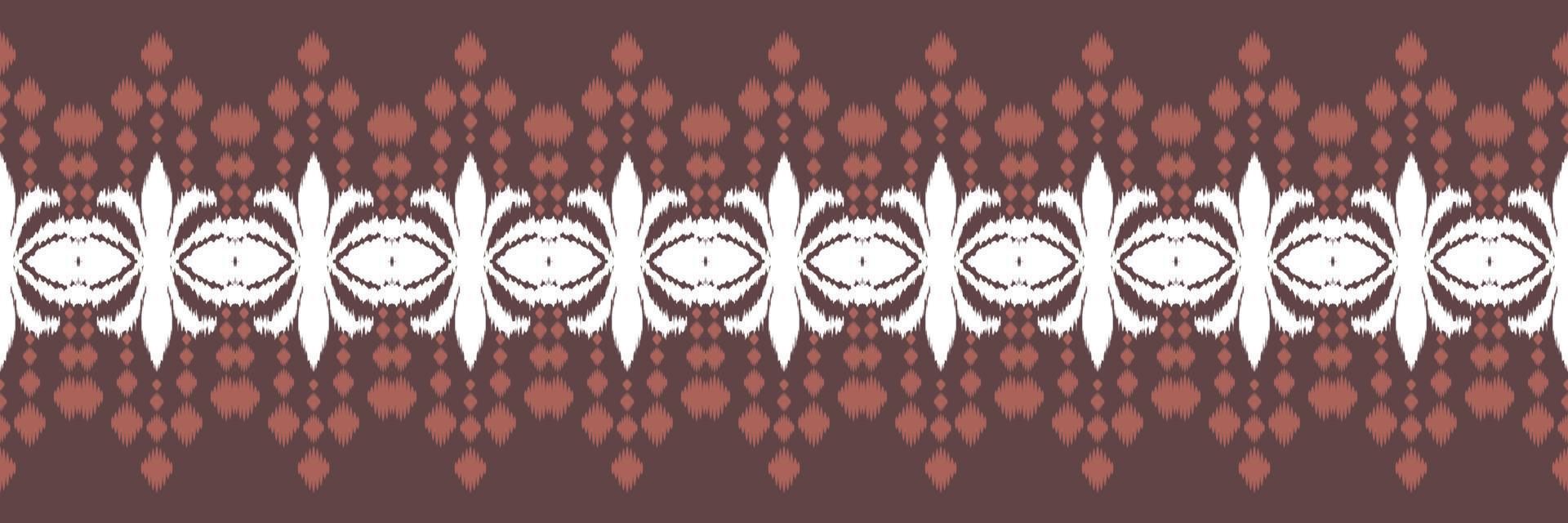 Ikat border tribal cross Seamless Pattern. Ethnic Geometric Batik Ikkat Digital vector textile Design for Prints Fabric saree Mughal brush symbol Swaths texture Kurti Kurtis Kurtas