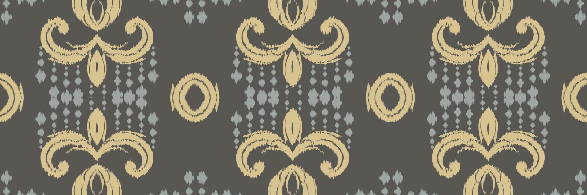 Motif ikat design batik textile seamless pattern digital vector design for Print saree Kurti Borneo Fabric border brush symbols swatches stylish