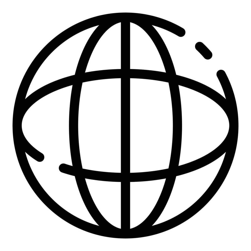 Our planet Earth icon, outline style vector