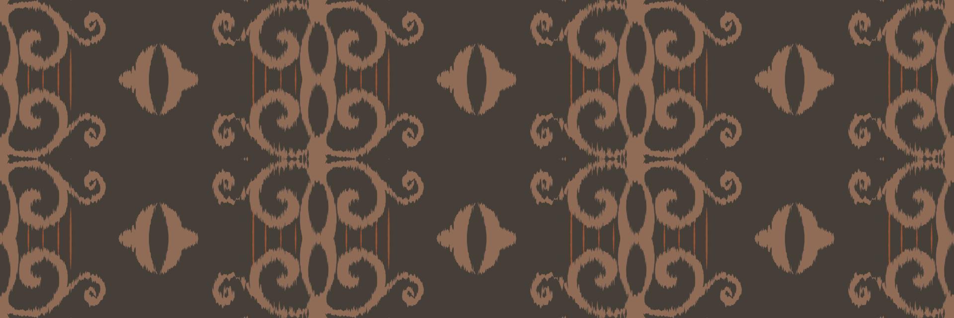 batik textil ikat floral patrón sin costuras diseño vectorial digital para imprimir saree kurti borneo borde de tela símbolos de pincel muestras de algodón vector