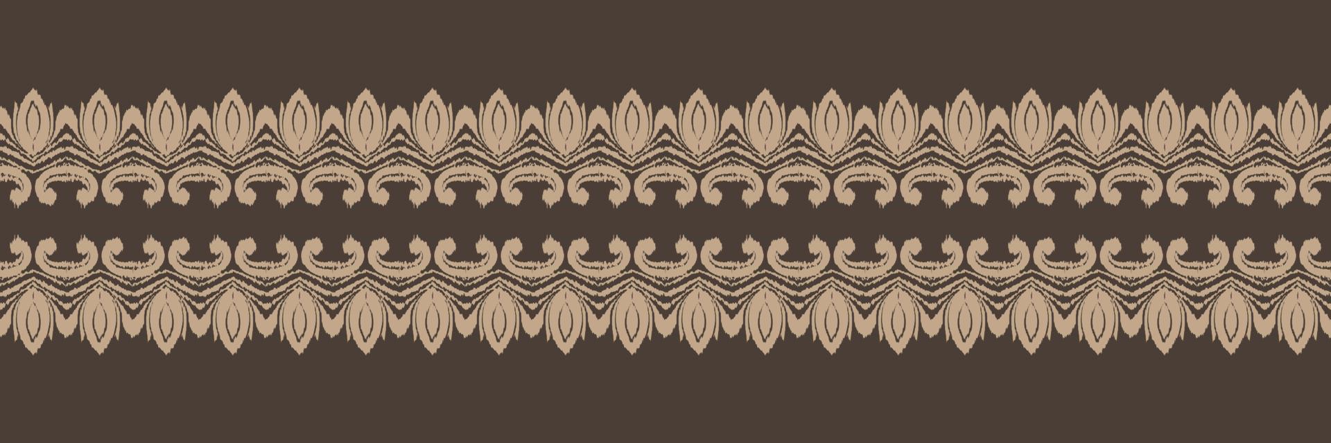 Batik Textile Ikkat or ikat triangle seamless pattern digital vector design for Print saree Kurti Borneo Fabric border brush symbols swatches cotton