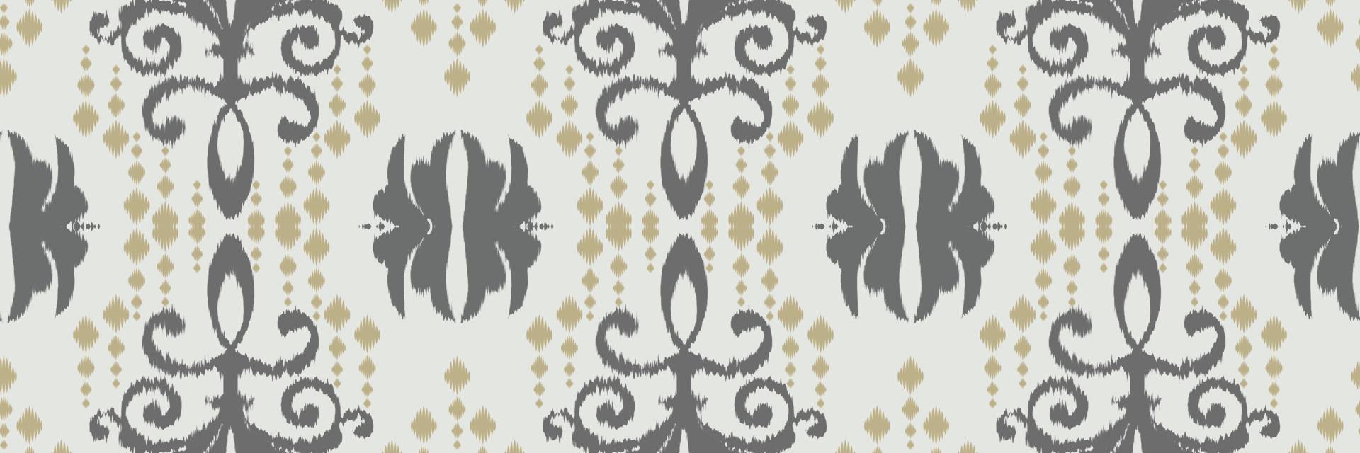 Ikat stripes batik textile seamless pattern digital vector design for Print saree Kurti Borneo Fabric border brush symbols swatches designer
