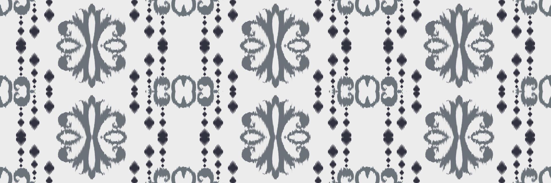 Batik Textile Ikkat or ikat triangle seamless pattern digital vector design for Print saree Kurti Borneo Fabric border brush symbols swatches designer