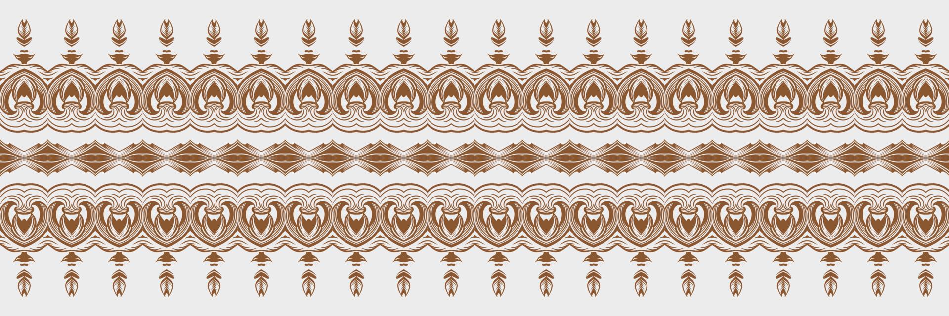 Batik Textile Ikkat or ikat prints seamless pattern digital vector design for Print saree Kurti Borneo Fabric border brush symbols swatches cotton