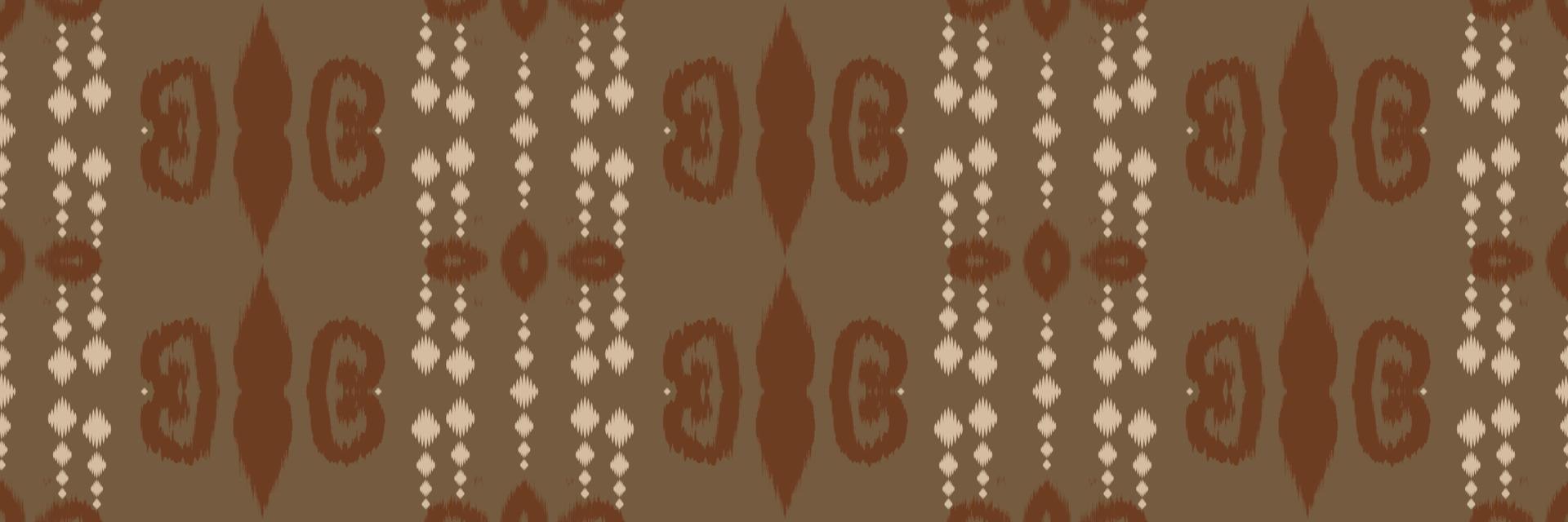 Batik Textile Ikkat or ikat print seamless pattern digital vector design for Print saree Kurti Borneo Fabric border brush symbols swatches cotton