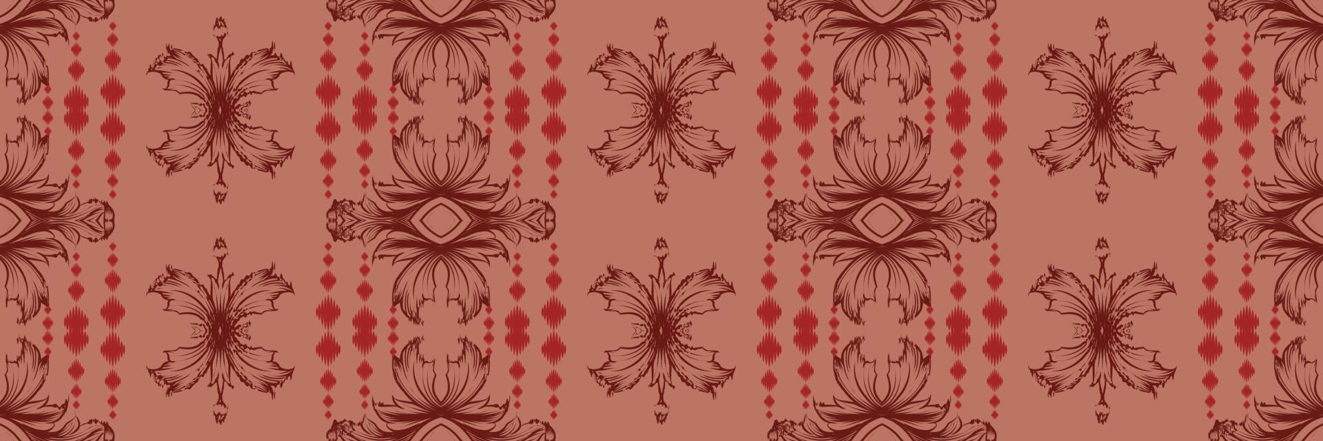 motivo textil batik ikat diamante patrón sin costuras diseño vectorial digital para imprimir saree kurti borneo borde de tela símbolos de pincel muestras elegantes vector