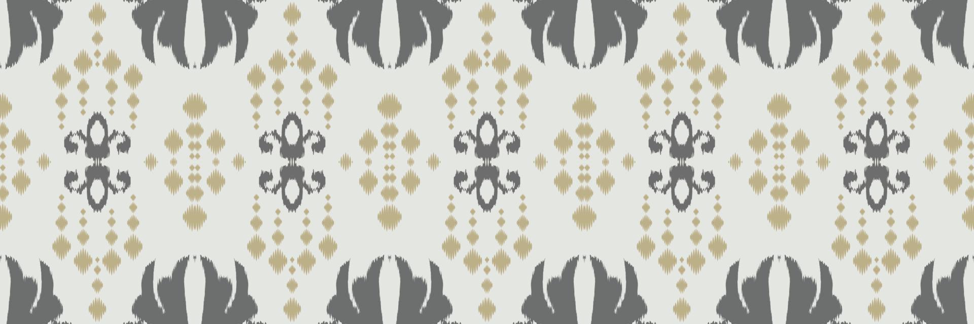 Ikkat or ikat Aztec batik textile seamless pattern digital vector design for Print saree Kurti Borneo Fabric border brush symbols swatches designer