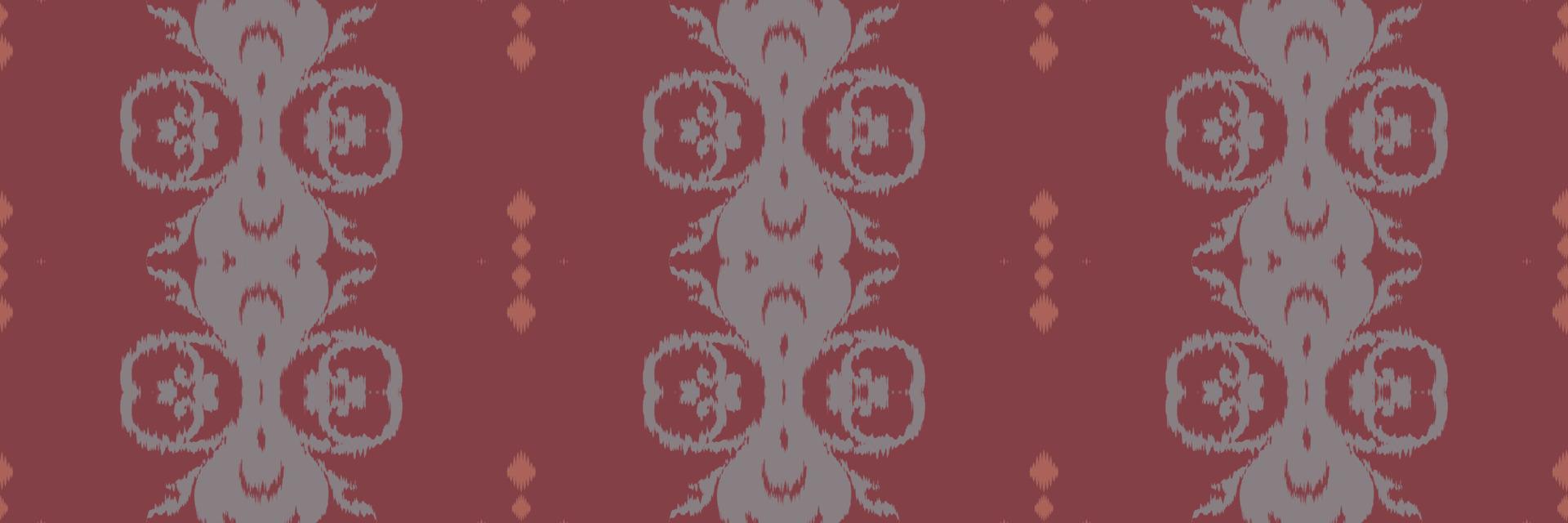 Batik Textile Ethnic ikat floral seamless pattern digital vector design for Print saree Kurti Borneo Fabric border brush symbols swatches stylish