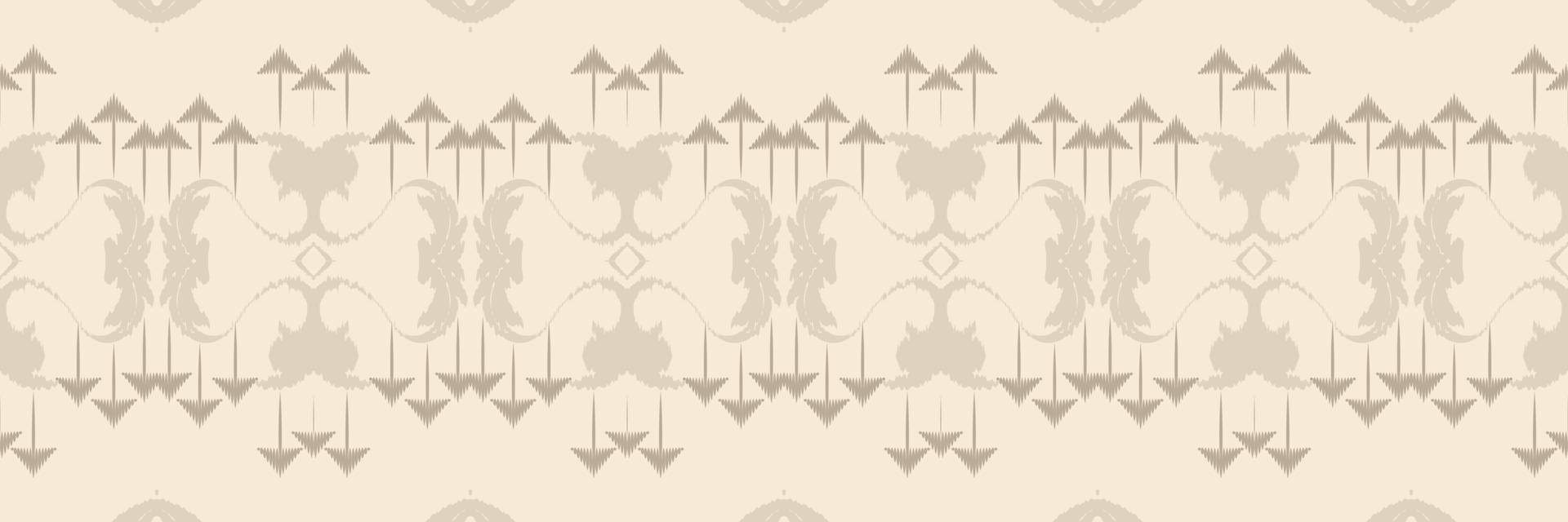 Batik Textile Ethnic ikat flower seamless pattern digital vector design for Print saree Kurti Borneo Fabric border brush symbols swatches party wear