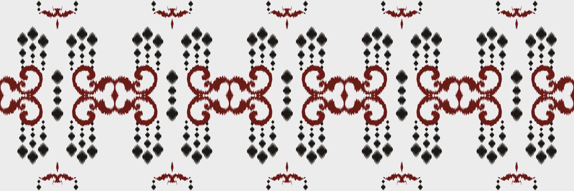 ikat diamante batik textil patrón sin costuras diseño vectorial digital para imprimir saree kurti borde de tela símbolos de pincel muestras diseñador vector