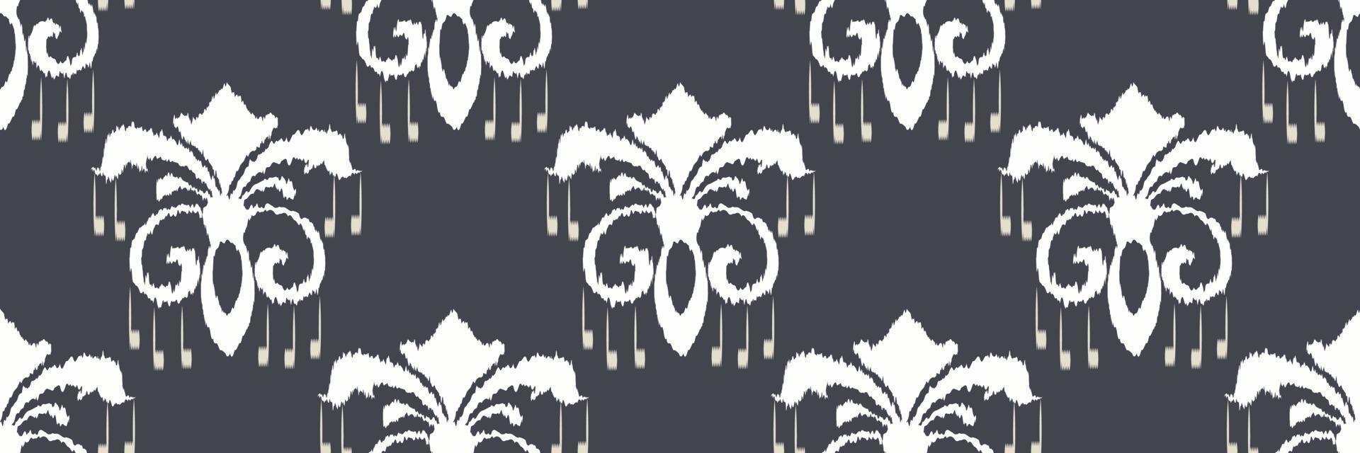 Ikat Damask Scandinavian embroidery, ikat seamless tribal African, Ethnic nativity Digital textile Asian Design ancient art for Prints Fabric saree Mughal Swaths texture Kurti Kurtis Kurtas vector