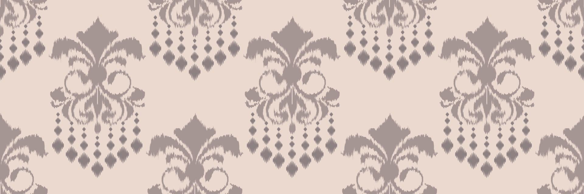 Ikat Damask Scandinavian embroidery, ikat seamless tribal backgrounds, Ancient style Digital textile Asian Design ancient art for Prints Fabric saree Mughal Swaths texture Kurti Kurtis Kurtas vector