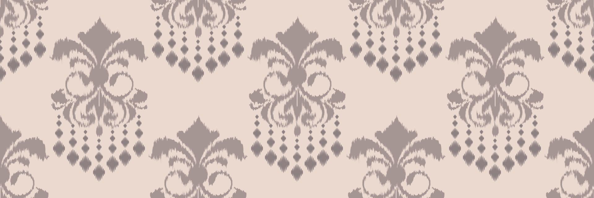 Ikat Damask Scandinavian embroidery, ikat seamless tribal backgrounds, Ancient style Digital textile Asian Design ancient art for Prints Fabric saree Mughal Swaths texture Kurti Kurtis Kurtas vector