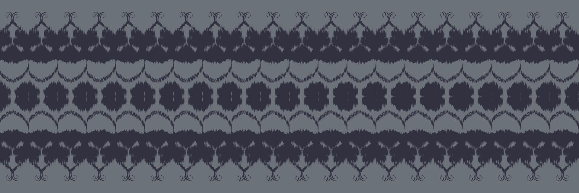 Batik Textile Ikkat or ikat triangle seamless pattern digital vector design for Print saree Kurti Borneo Fabric border brush symbols swatches party wear