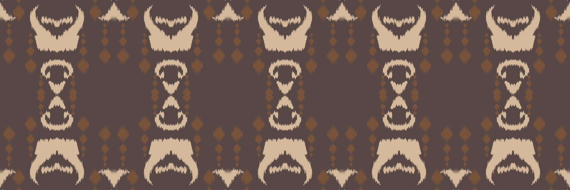 Batik Textile Motif ikat fabric seamless pattern digital vector design for Print saree Kurti Borneo Fabric border brush symbols swatches cotton