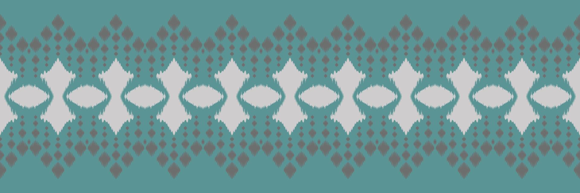 Ikat border tribal background Seamless Pattern. Ethnic Geometric Batik Ikkat Digital vector textile Design for Prints Fabric saree Mughal brush symbol Swaths texture Kurti Kurtis Kurtas