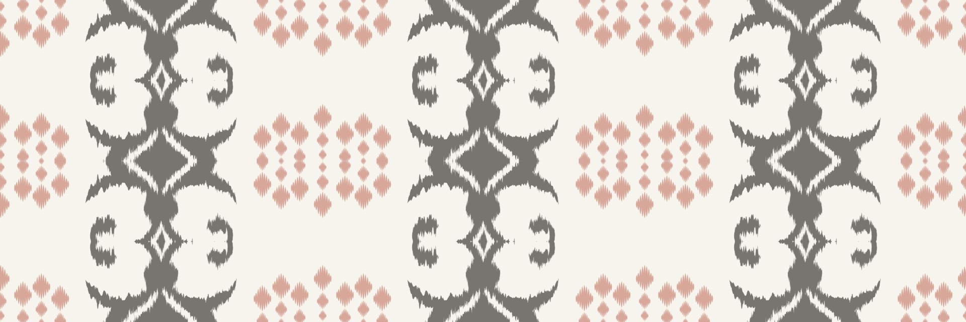 Batik Textile Ethnic ikat background seamless pattern digital vector design for Print saree Kurti Borneo Fabric border brush symbols swatches designer