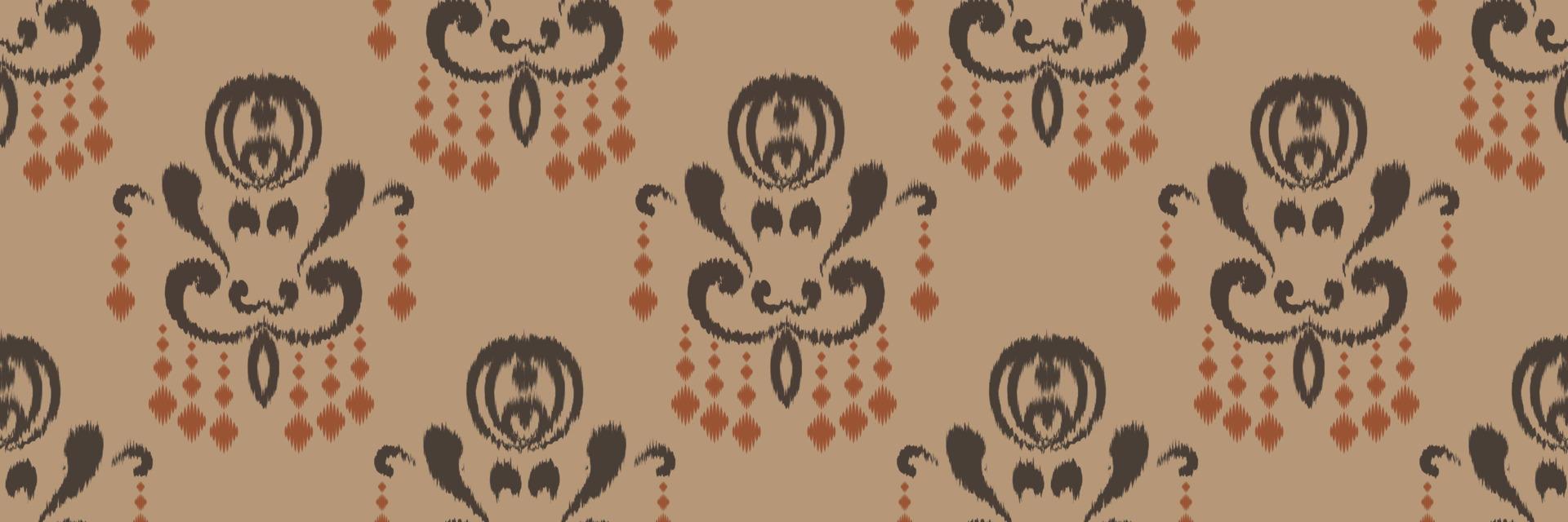 Ikat Damask Scandinavian embroidery, ikat seamless pattern, Asian design Digital textile Asian Design ancient art for Prints Fabric saree Mughal Swaths texture Kurti Kurtis Kurtas vector