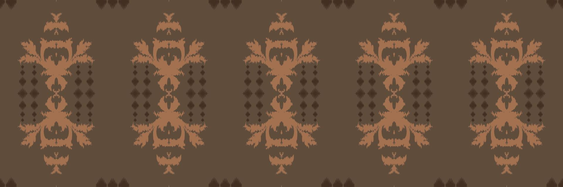 Ethnic ikat texture batik textile seamless pattern digital vector design for Print saree Kurti Borneo Fabric border brush symbols swatches designer