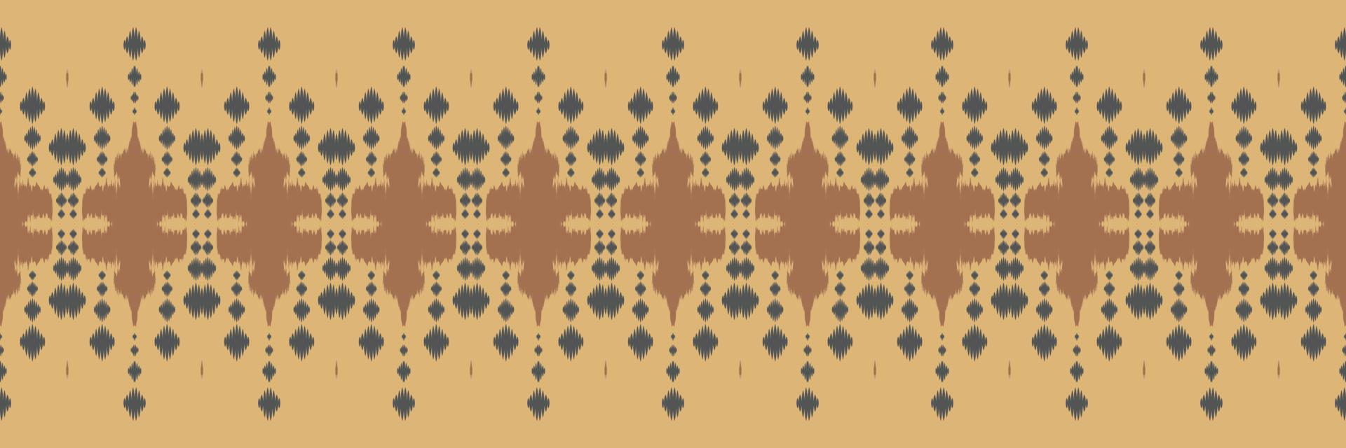 Ikat border tribal background Seamless Pattern. Ethnic Geometric Ikkat Batik Digital vector textile Design for Prints Fabric saree Mughal brush symbol Swaths texture Kurti Kurtis Kurtas